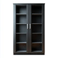 Display Cabinet Wood 120x40x200 cm – Black – Modern Design