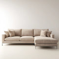 Sectional Sofa Set Fabric Upholstery 320x160x85 cm – Beige – Modern Design